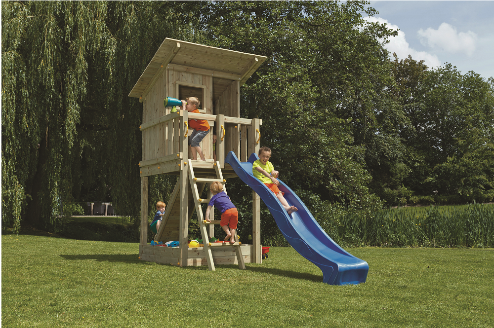 Blue Rabbit Beach Hut Play Tower